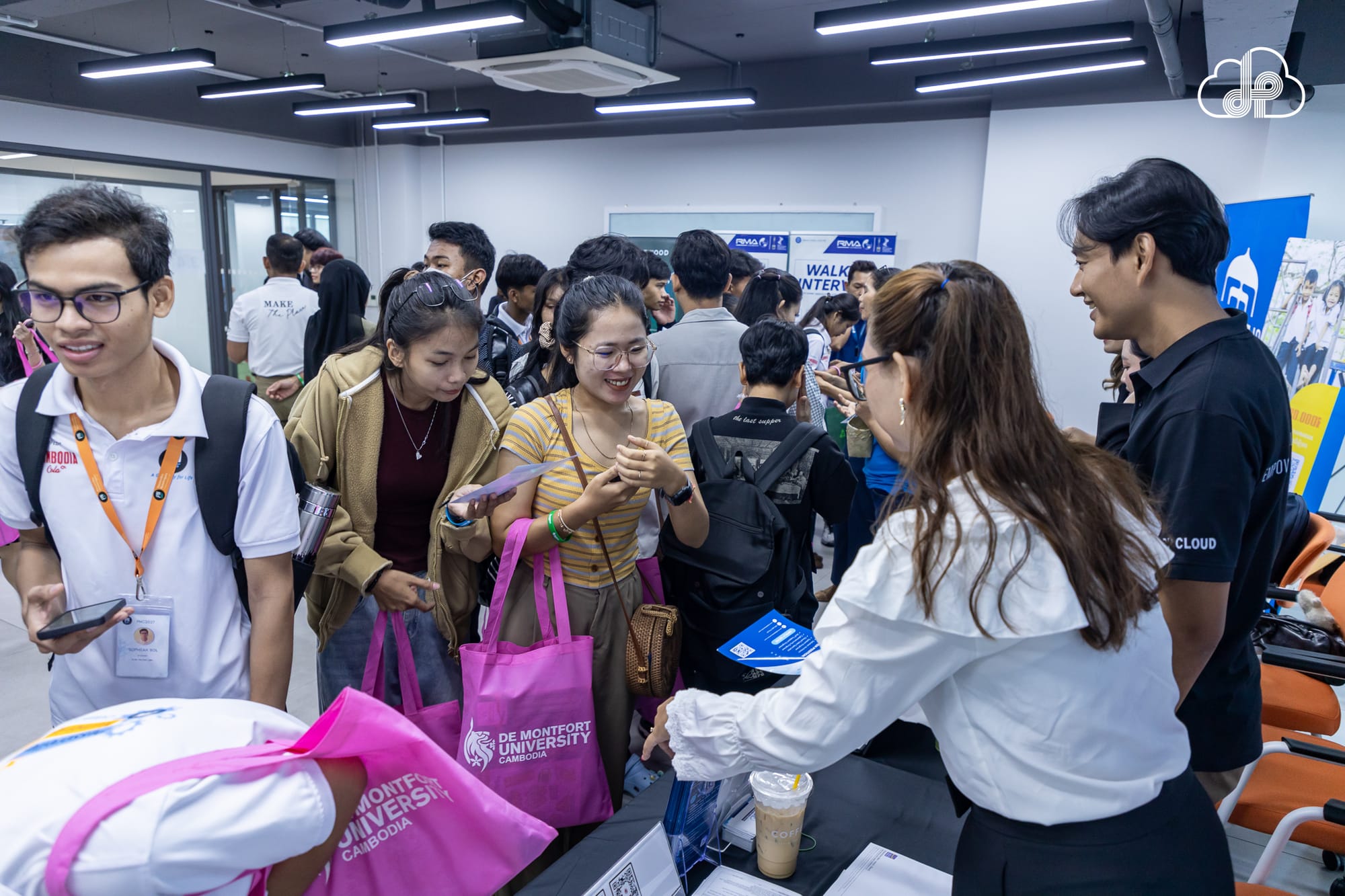 DP CLOUD participated in the career fair at De Montfort University Cambodia